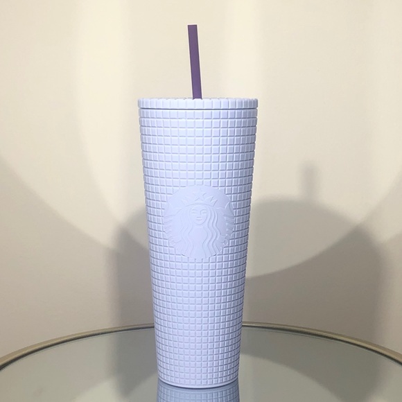 Starbucks Purple Lilac Grid Disco Tumbler